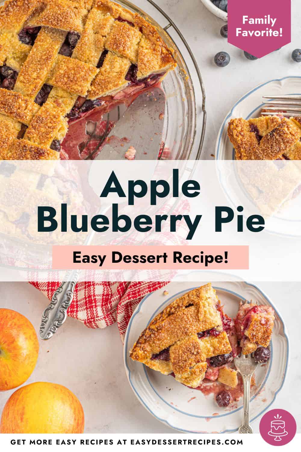 apple blueberry pie pinterest
