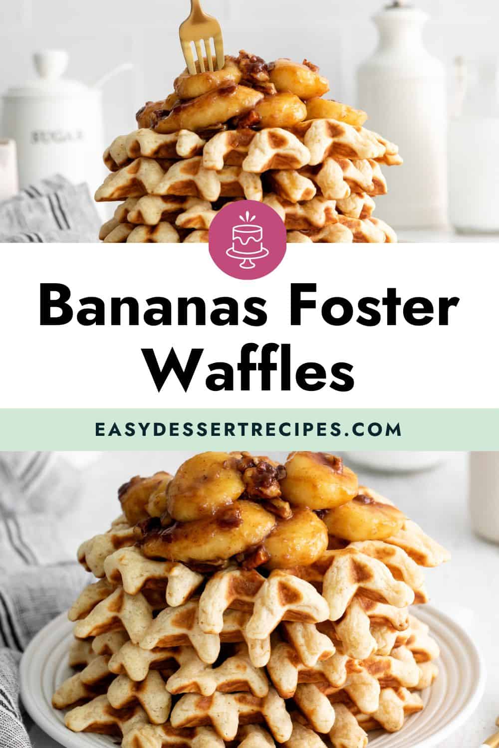 bananas foster waffles pin
