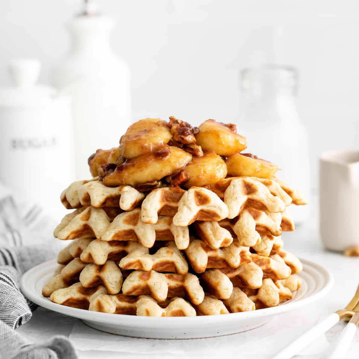 Classic Belgian Waffle Recipe (Make Ahead!) - Pinch and Swirl