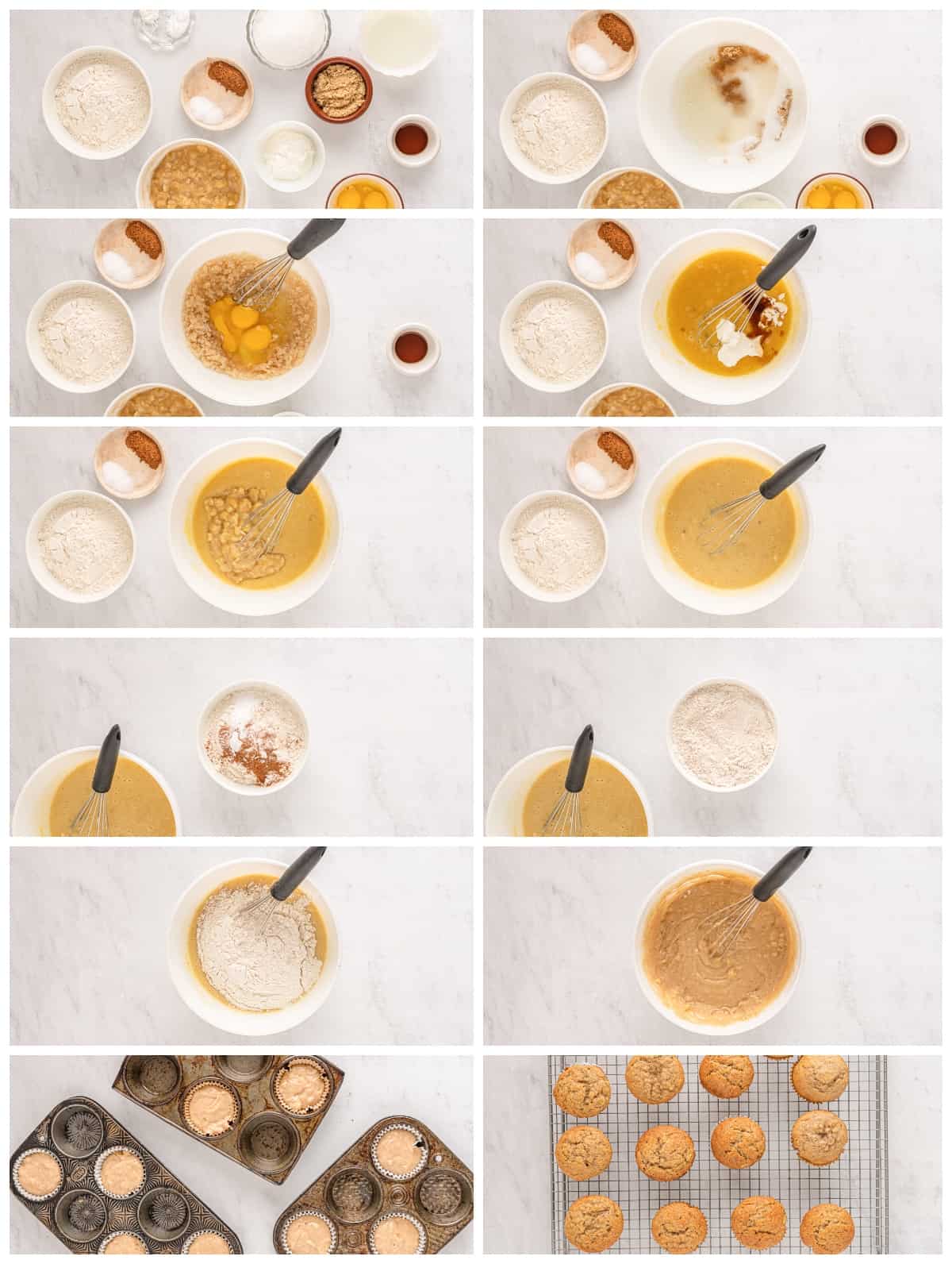 how to make banana muffins with 2 bananas step by step photo instructions