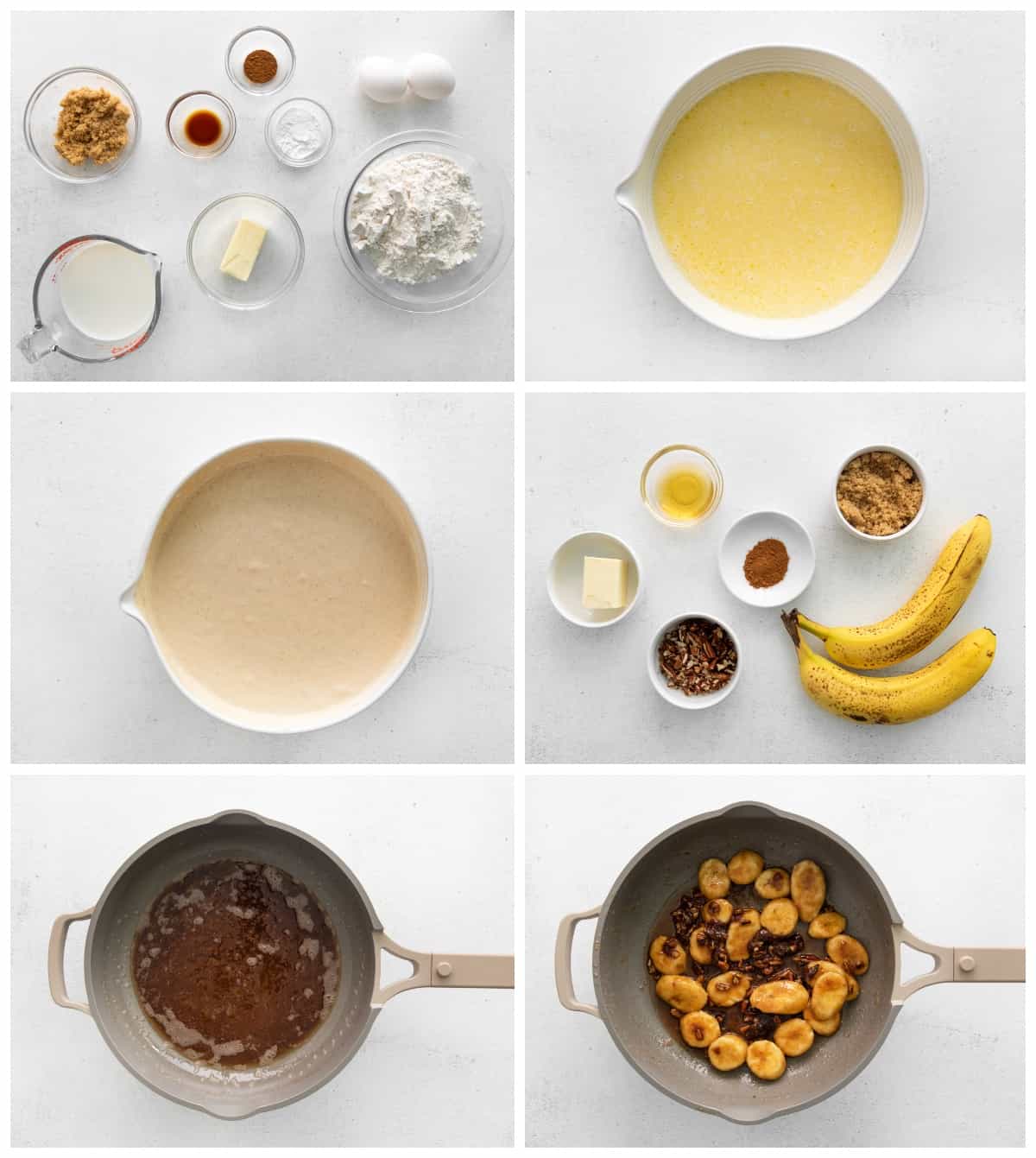 how to make banana foster waffles step by step photo instructions