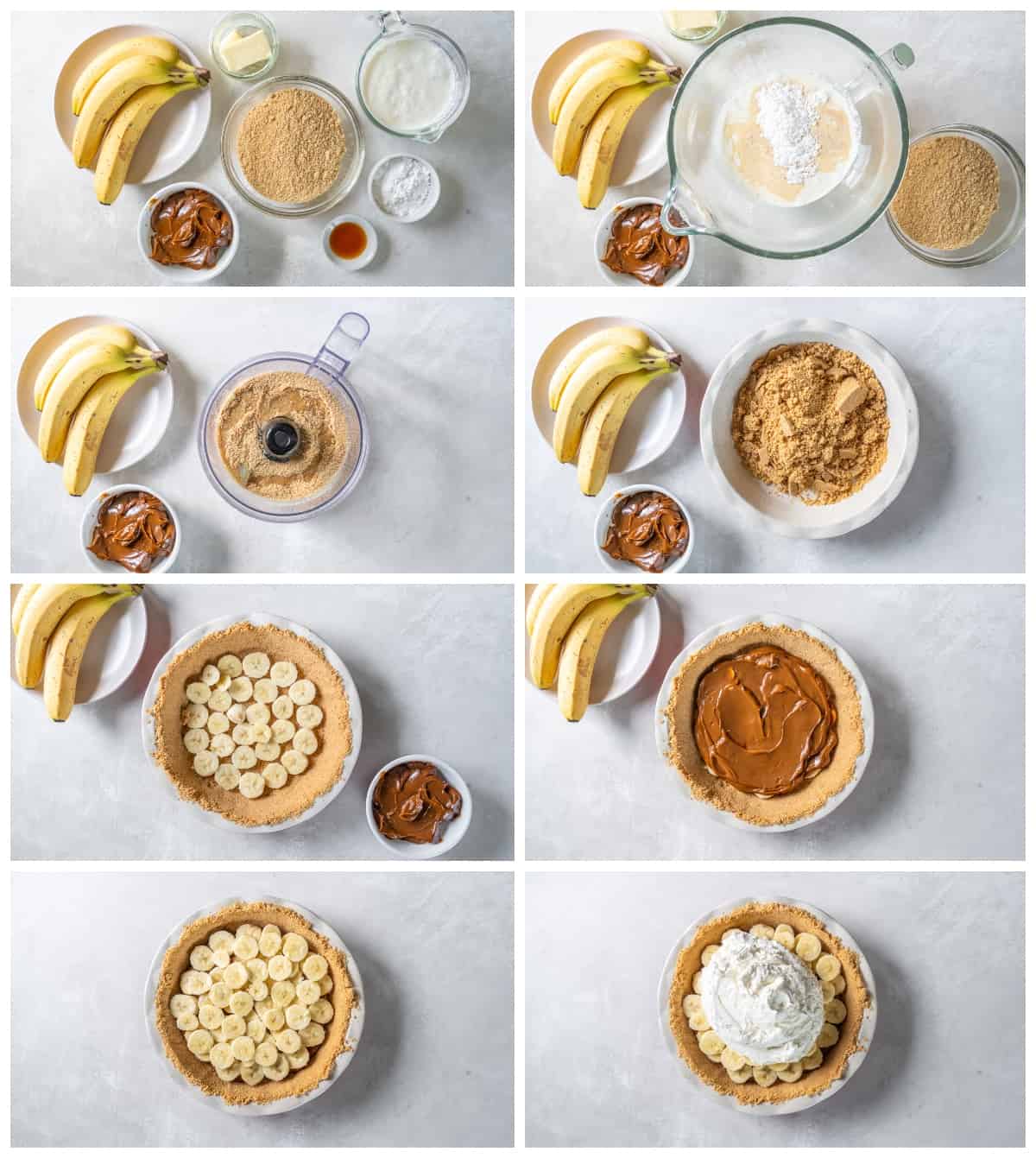 how to make banoffee pie step by step photo instructions