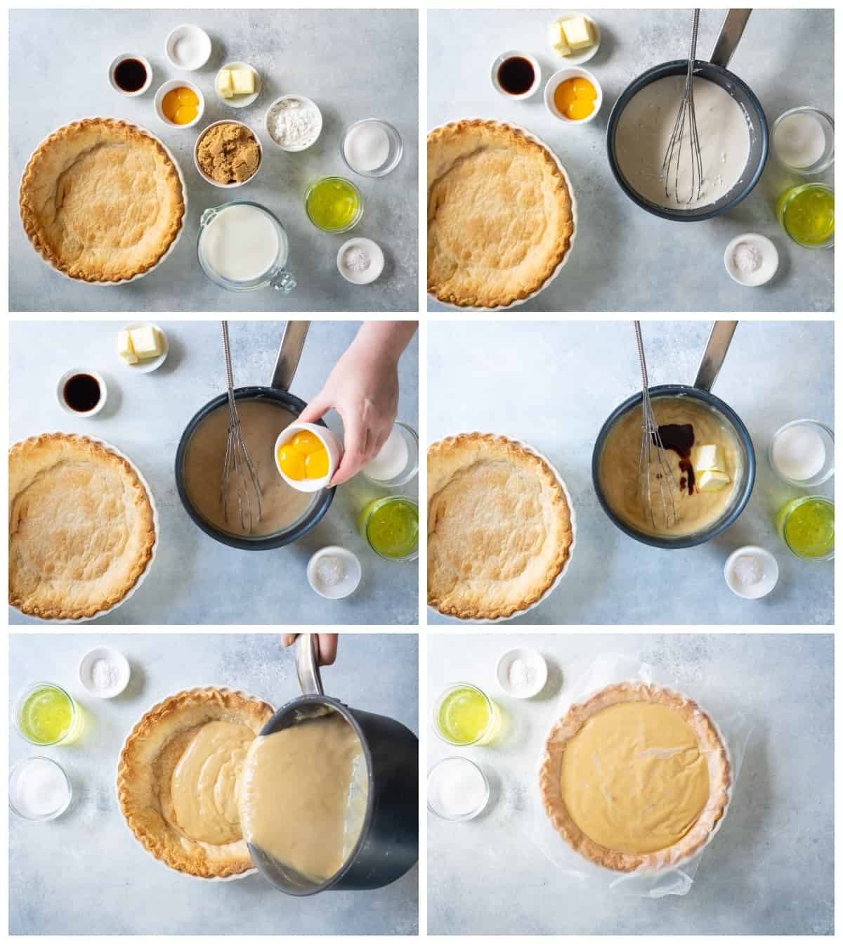 how to make butterscotch pie step by step photo instructions