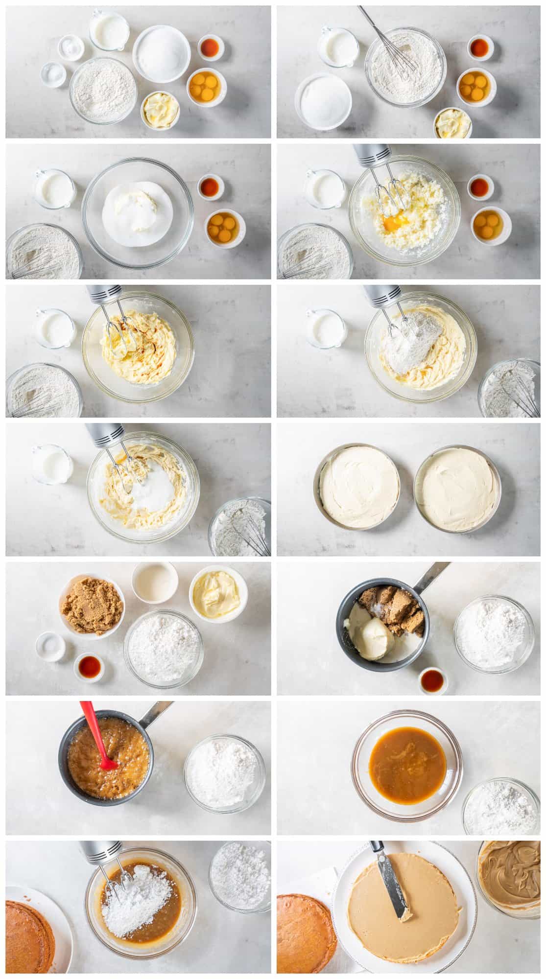 how to make a caramel cake step by step photo instructions