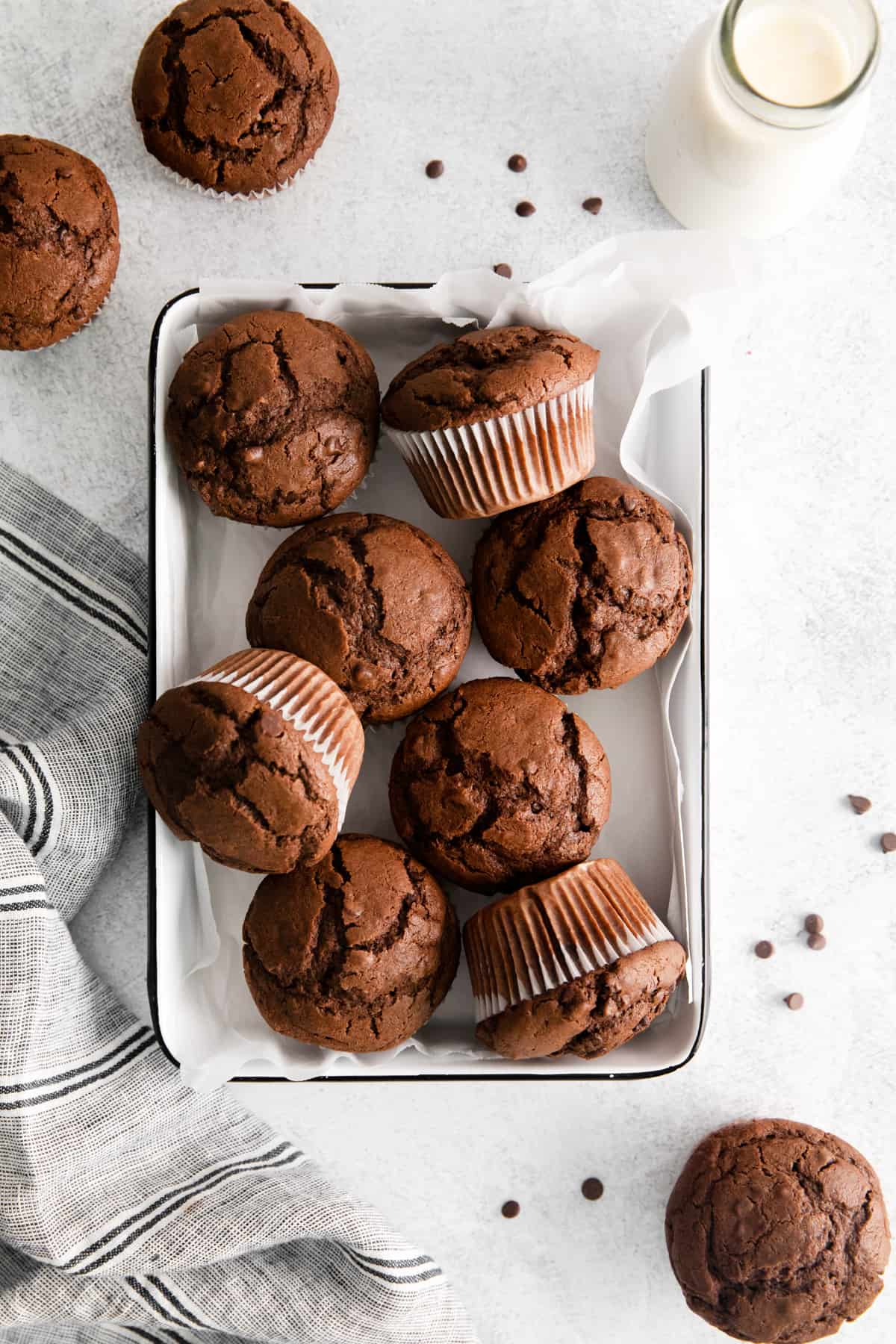 double chocolate muffins