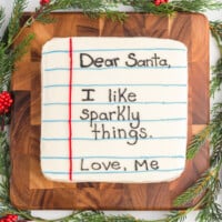 featured letter to santa cake.