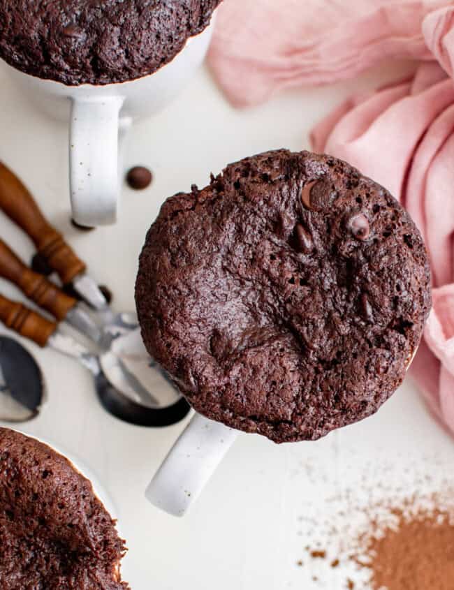 microwave brownies in a mug