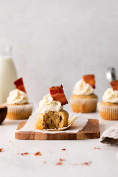 Maple Bacon Cupcakes Recipe - Easy Dessert Recipes