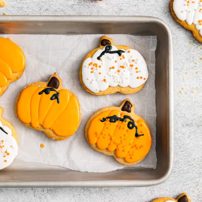 pumpkin sugar cookies