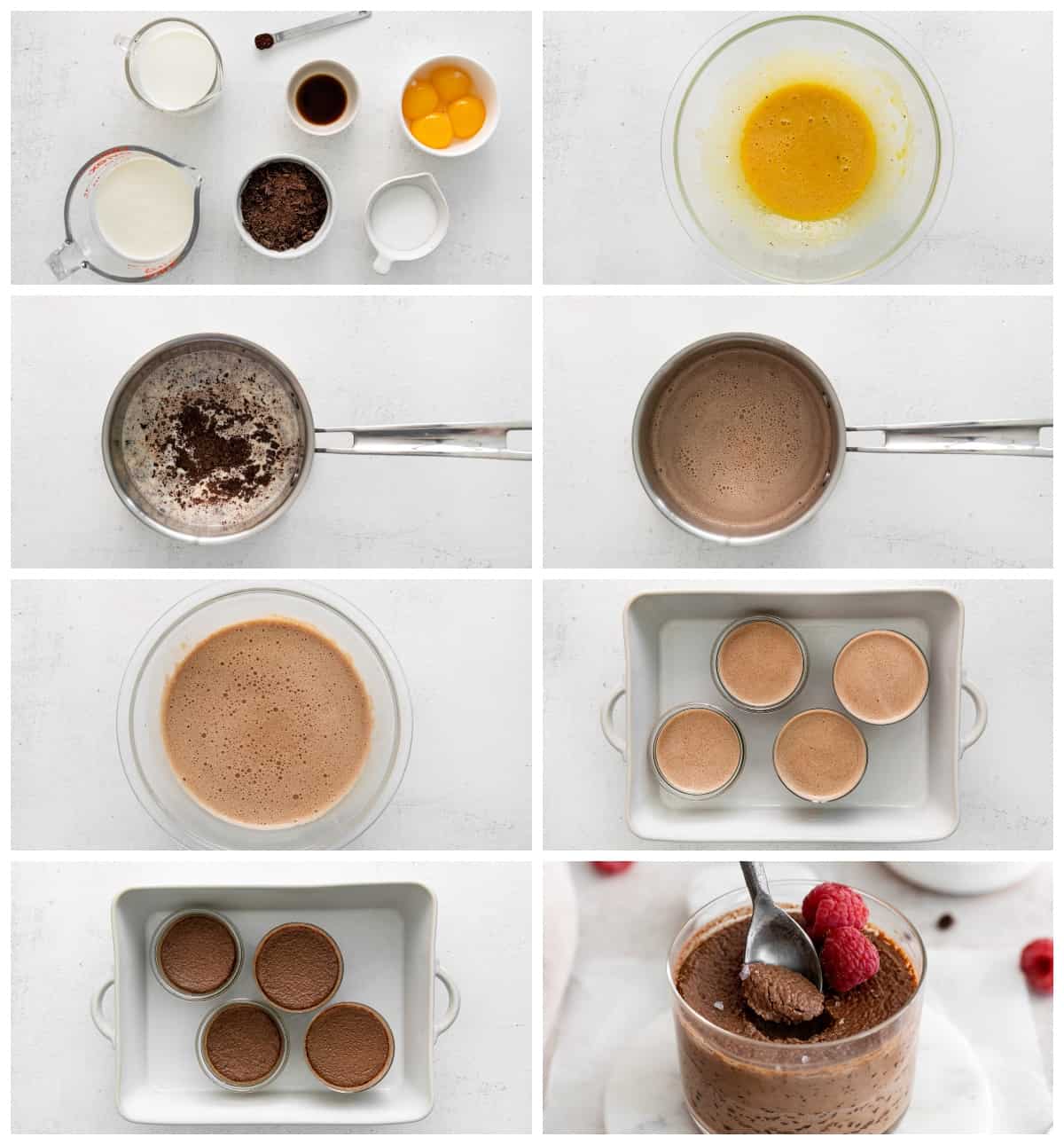 how to make chocolate pots de creme step by step photo instructions