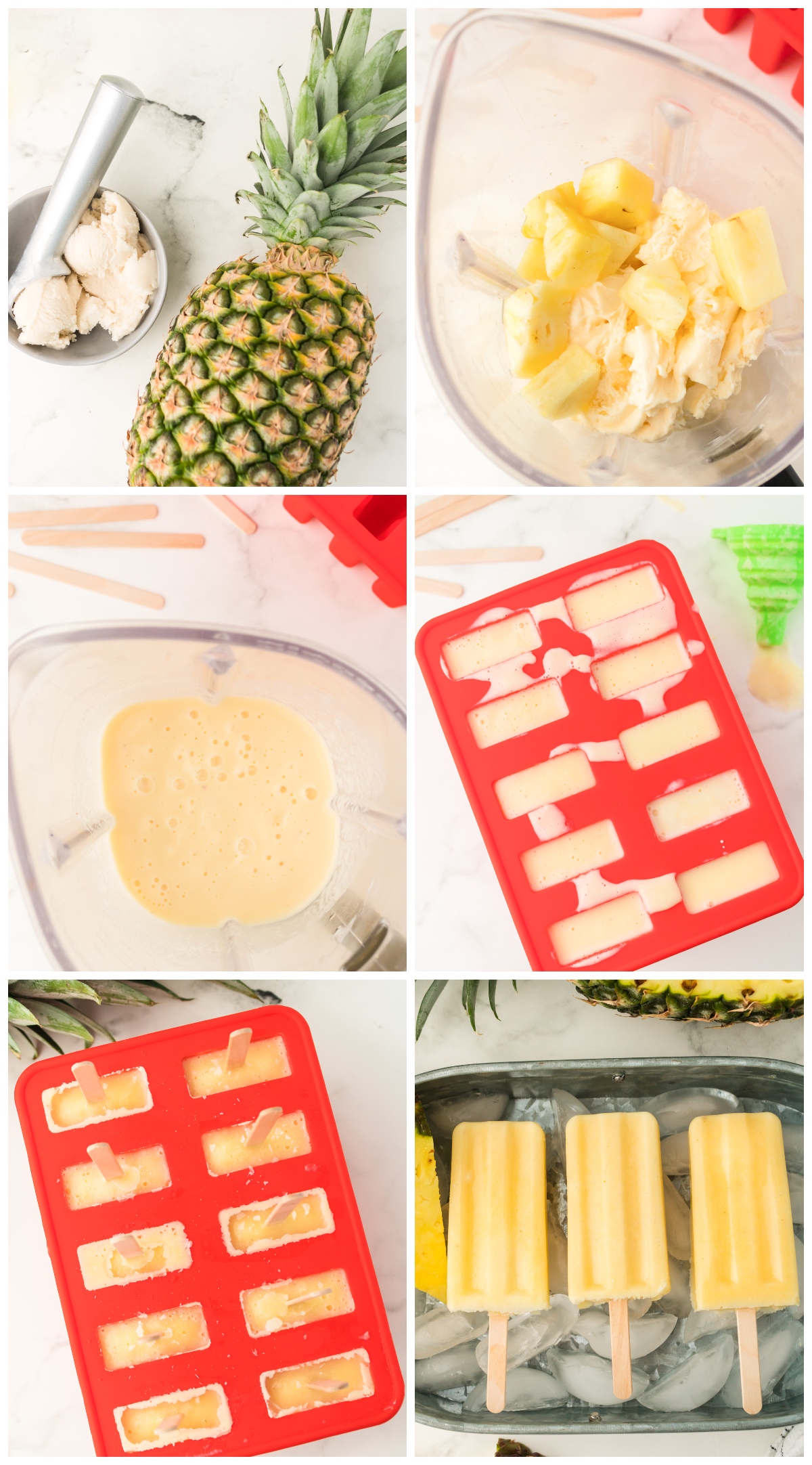 how to make dole whip popsicles step by step photo instructions