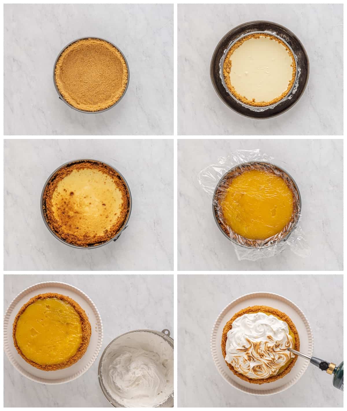 how to make lemon meringue cheesecake step by step photo instructions