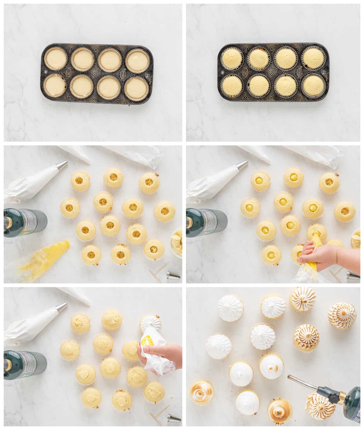 how to make lemon meringue cupcakes step by step photo instructions