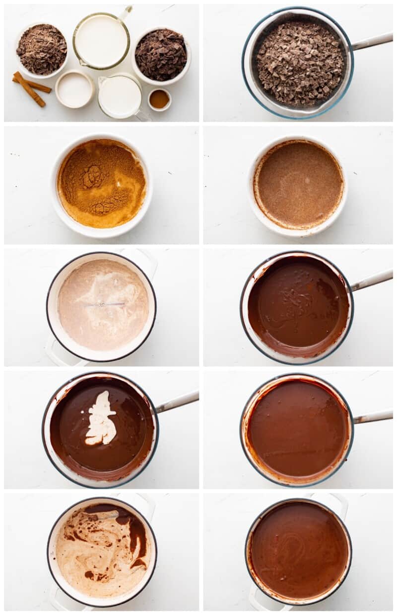 step by step photos for how to make mexican hot chocolate.