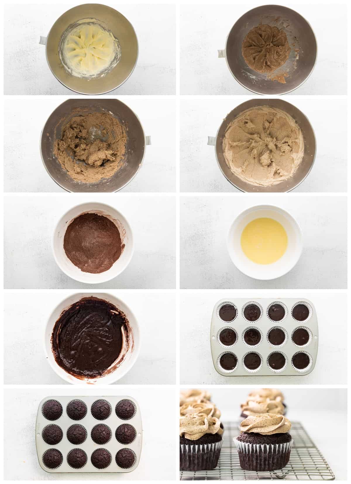 how to make mocha cupcakes step by step photo instructions