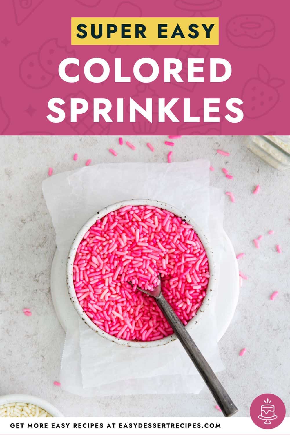 how to make colored sprinkles pinterest