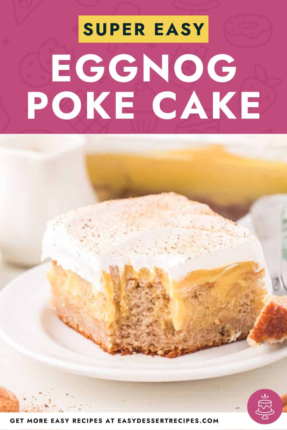 eggnog poke cake pinterest