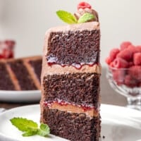 featured chocolate raspberry cake.
