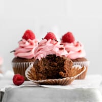 featured chocolate raspberry cupcakes.