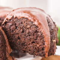 featured chocolate zucchini bundt cake.
