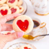 featured heart thumbprint cookies.