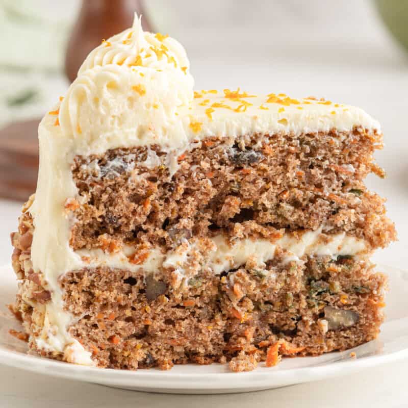 Orange Carrot Cake with Cream Cheese Frosting Recipe - Easy Dessert Recipes