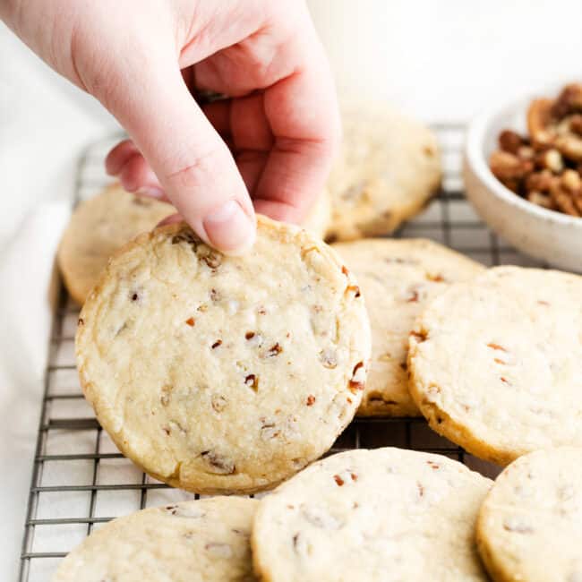 featured pecan shortbread cookies