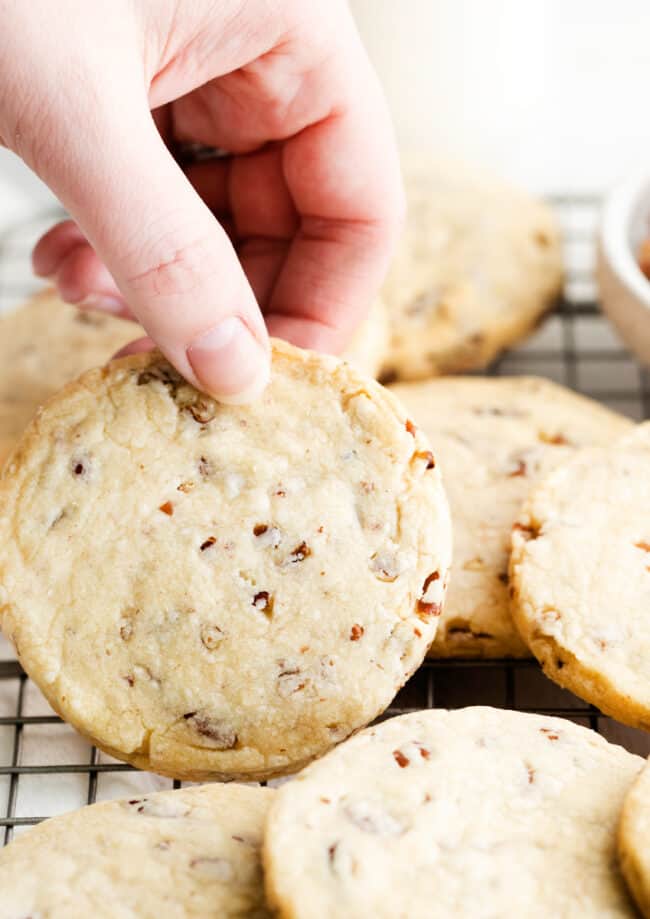 featured pecan shortbread cookies