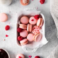 featured raspberry macarons.