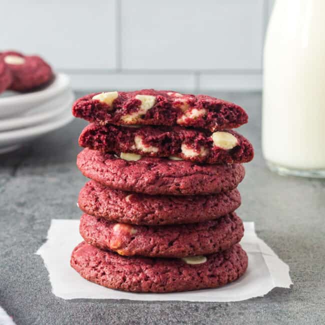 red velvet cake mix cookies