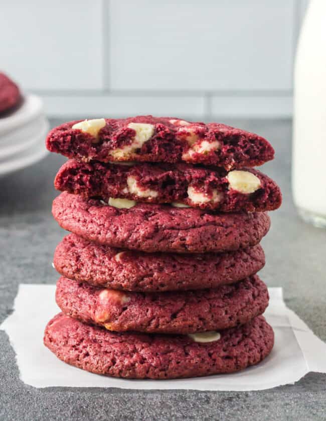 red velvet cake mix cookies