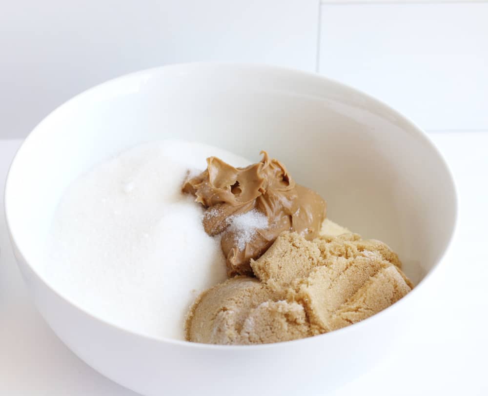 dry ingredients in a mixing bowl