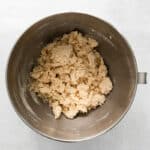a bowl of dough.