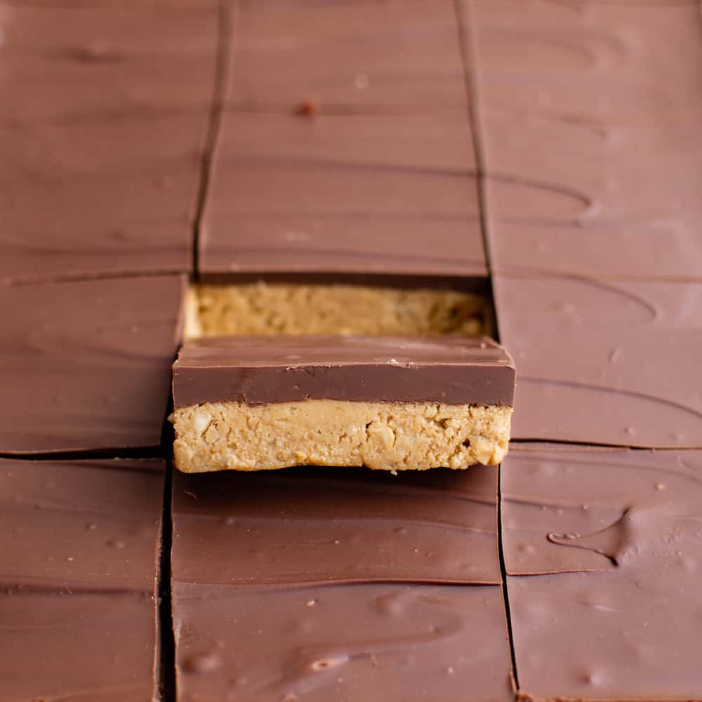 No Bake Peanut Butter Bars Recipe