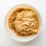 crunchy peanut butter mixture in a bowl