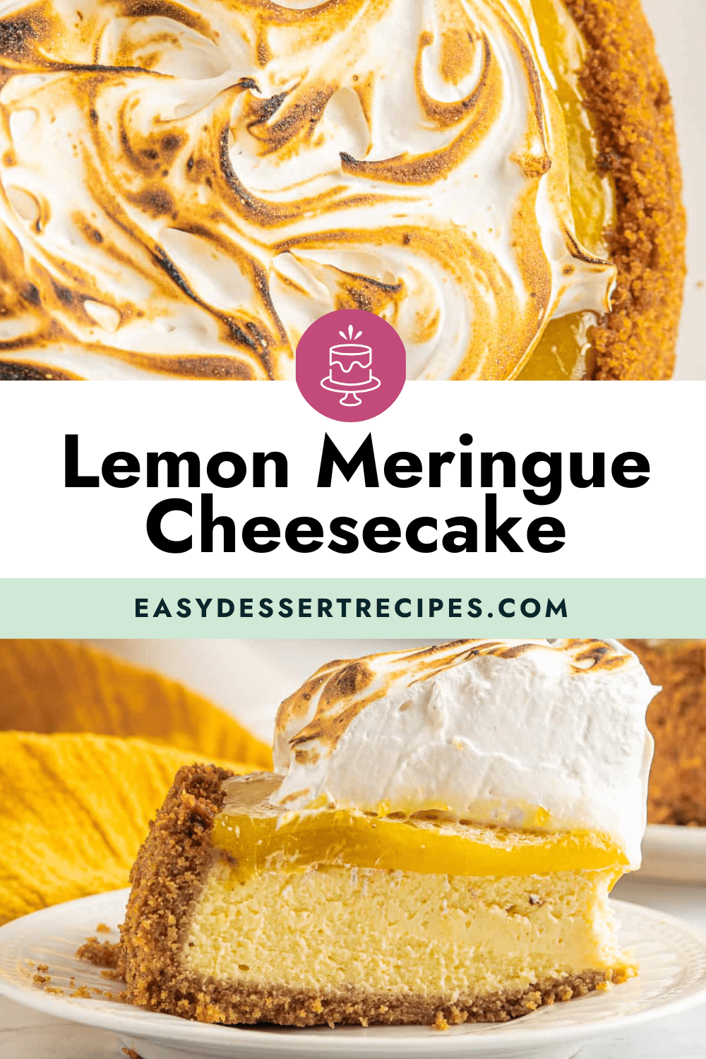 lemon meringue cheesecake pinterest