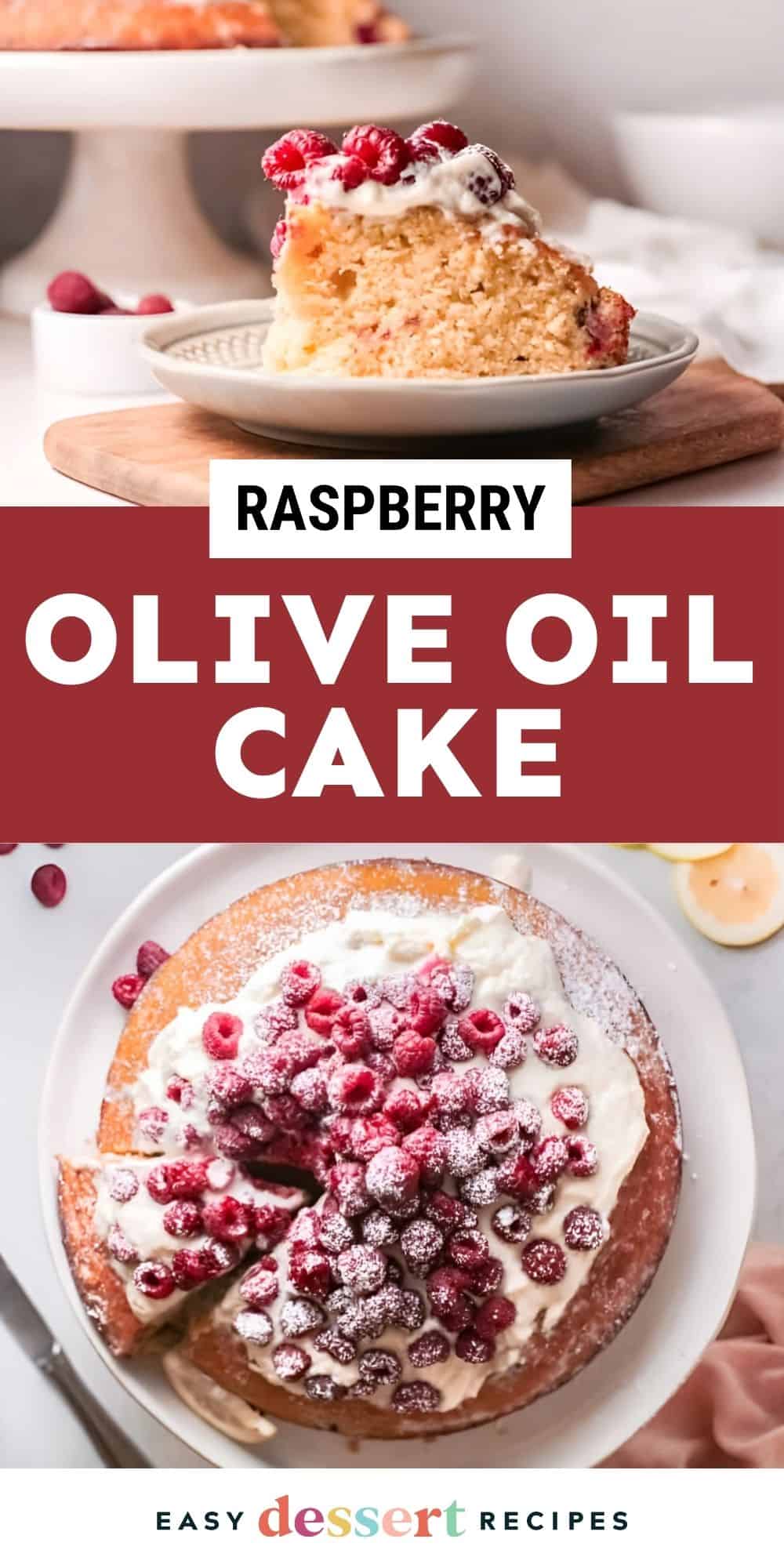 raspberry olive oil cake pin.