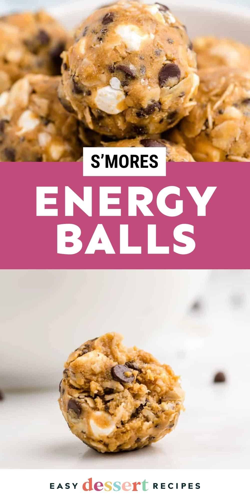 s'mores energy balls pin.