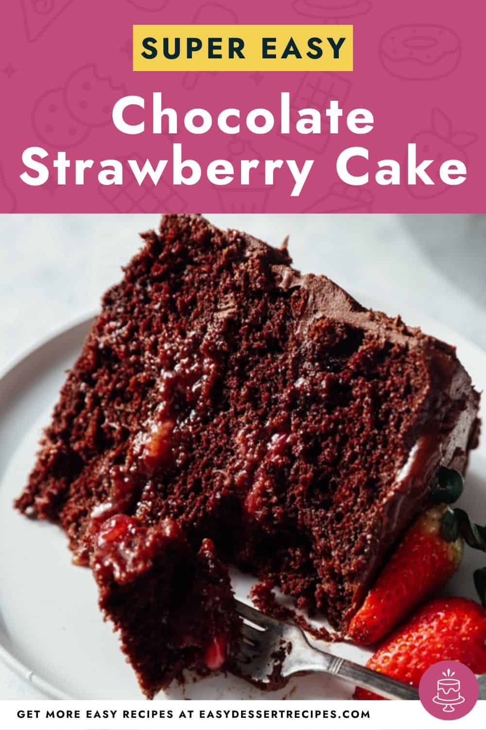 chocolate strawberry cake pinterest.
