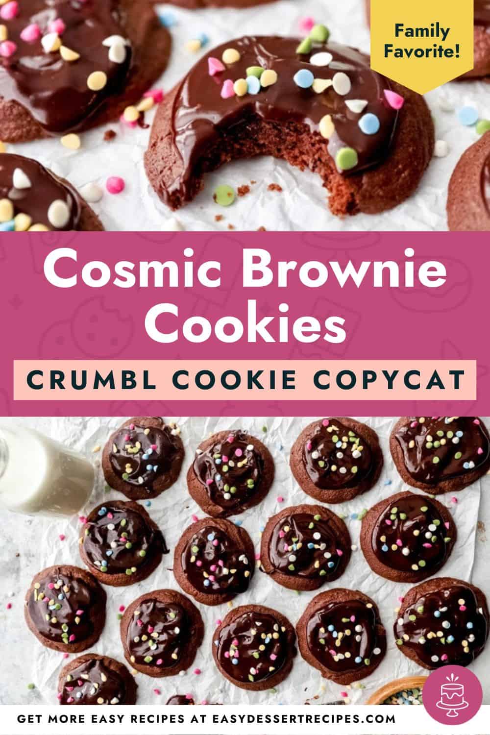 cosmic brownie cookies pinterest.