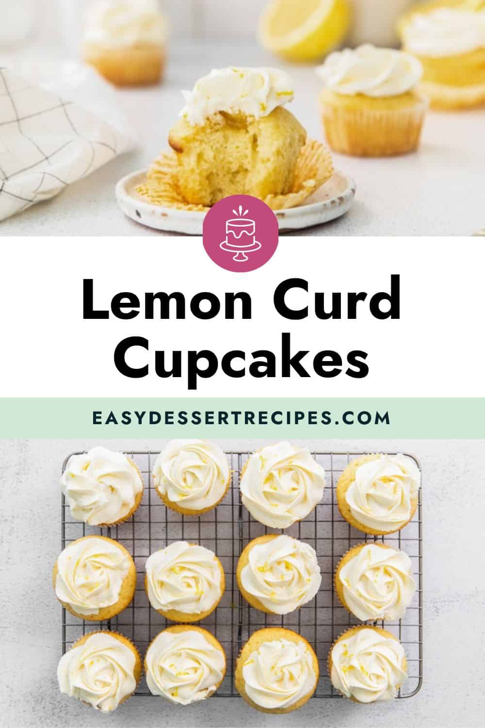 lemon curd cupcakes pinterest