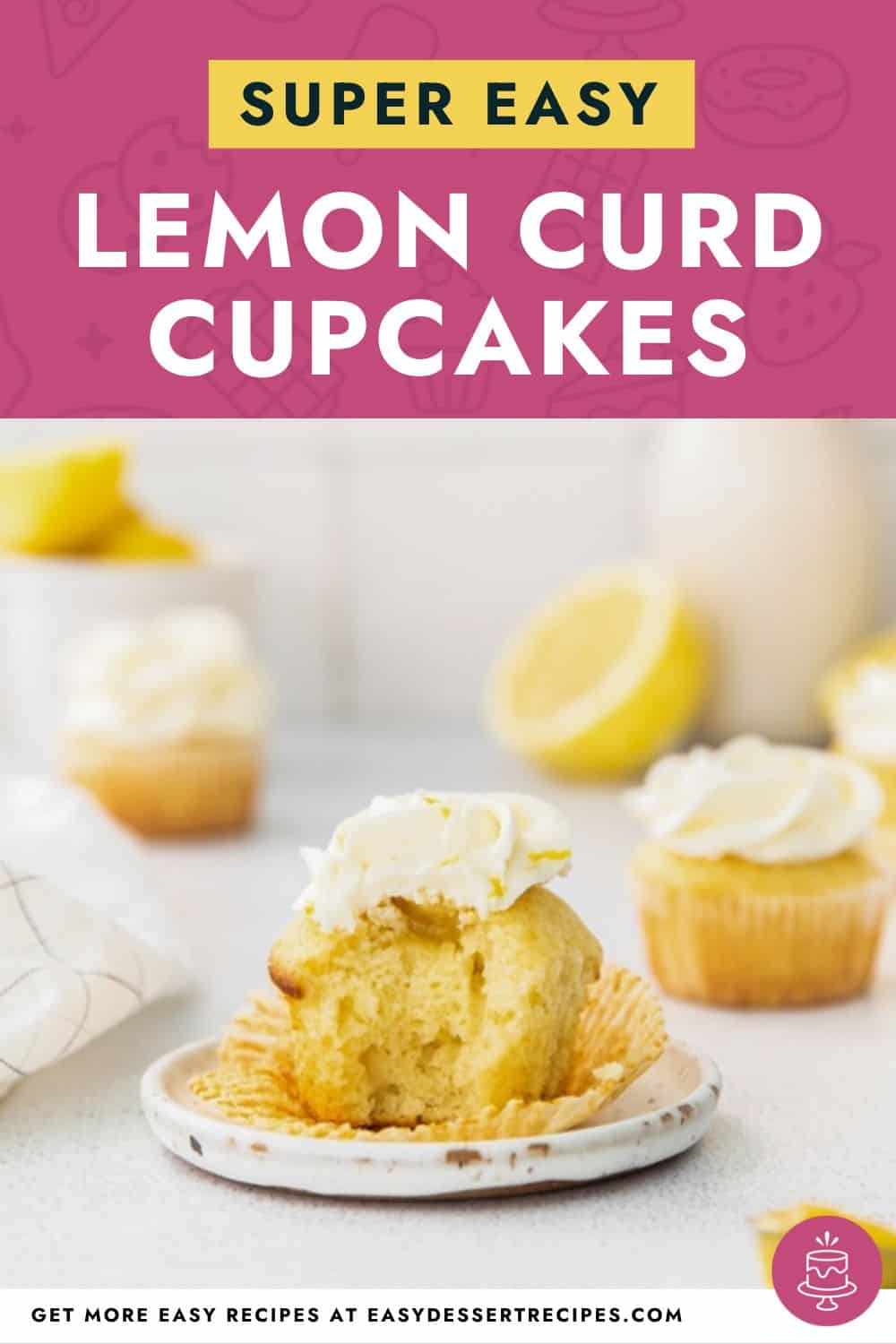 lemon curd cupcakes pinterest
