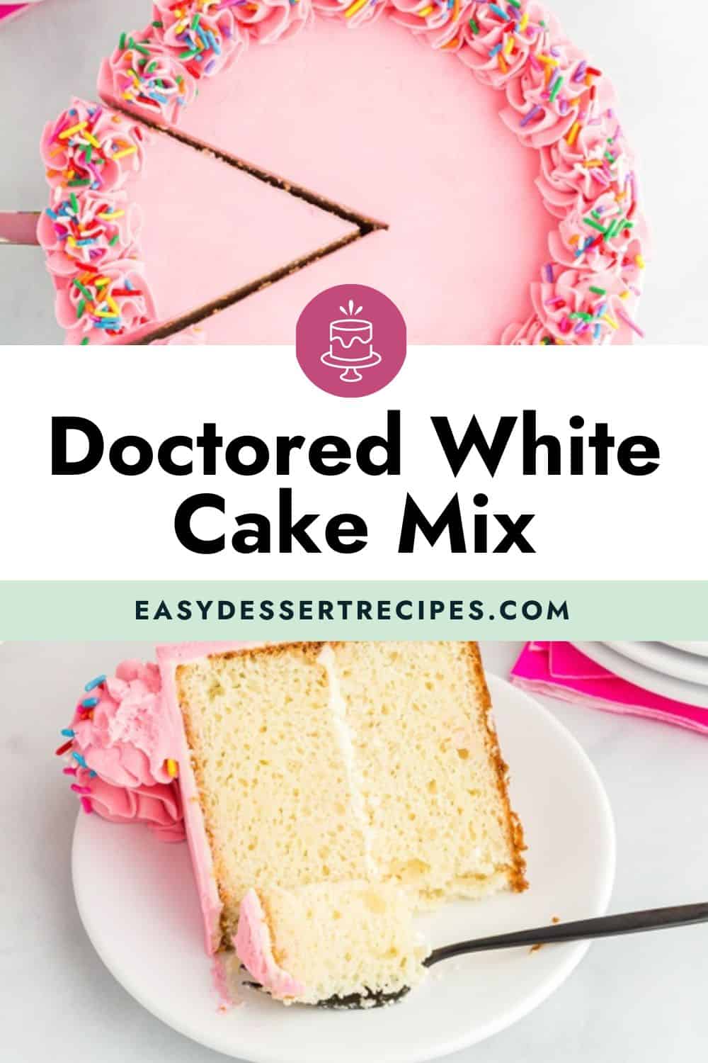 doctored white cake mix pinterest