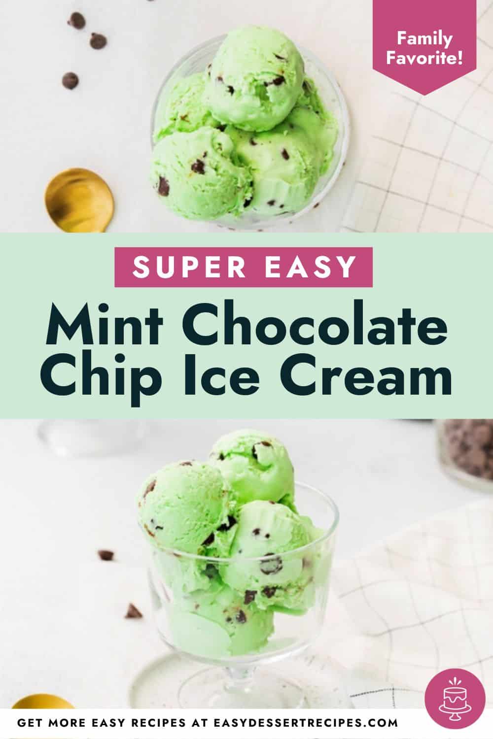 mint chocolate chip ice cream pinterest
