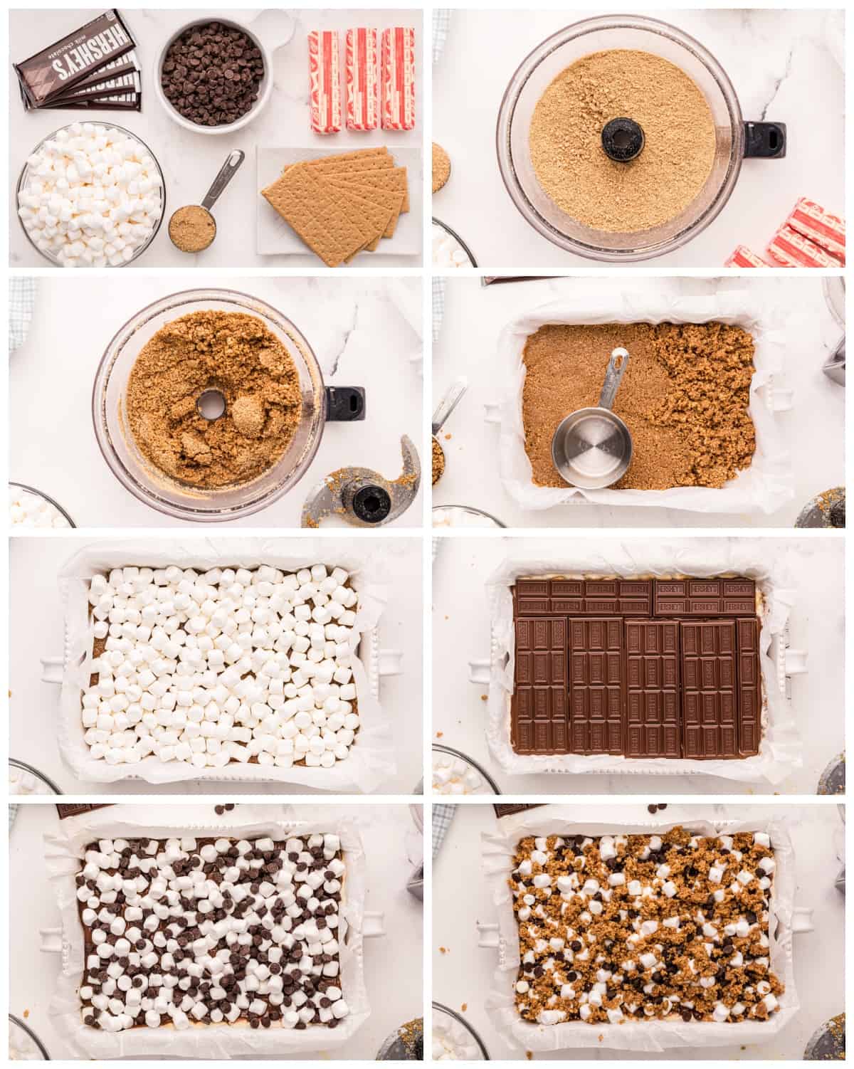 how to make s'mores bars step by step photos