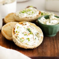 featured flavored cream cheese.