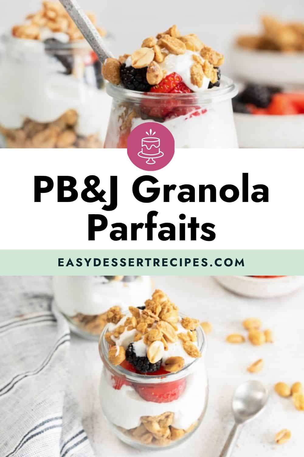 pb&j granola parfait pinterest
