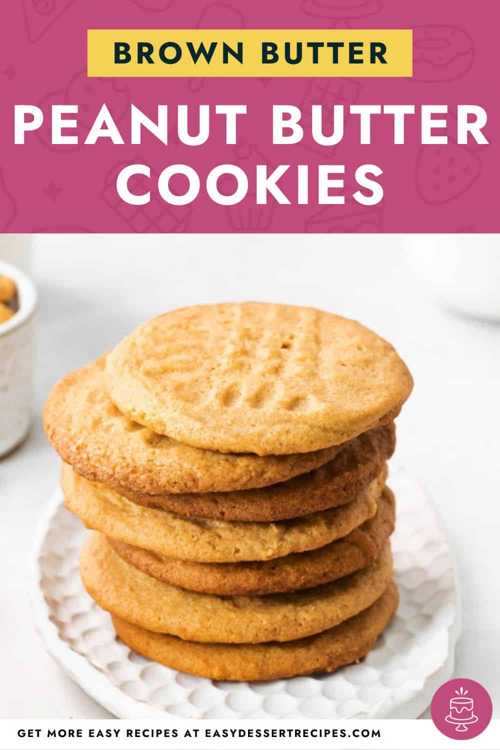 brown butter peanut butter cookies pinterest