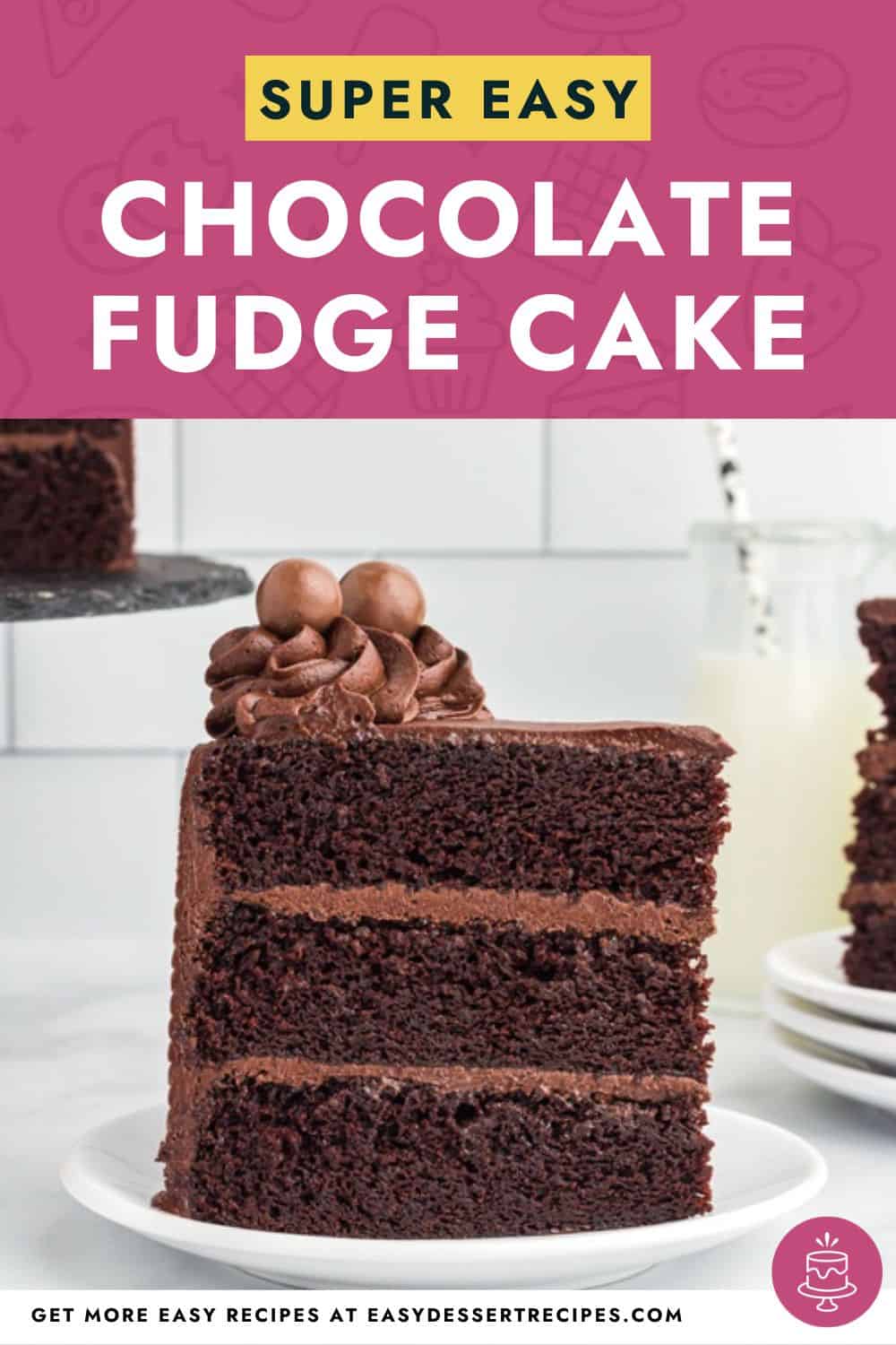chocolate fudge cake pinterest