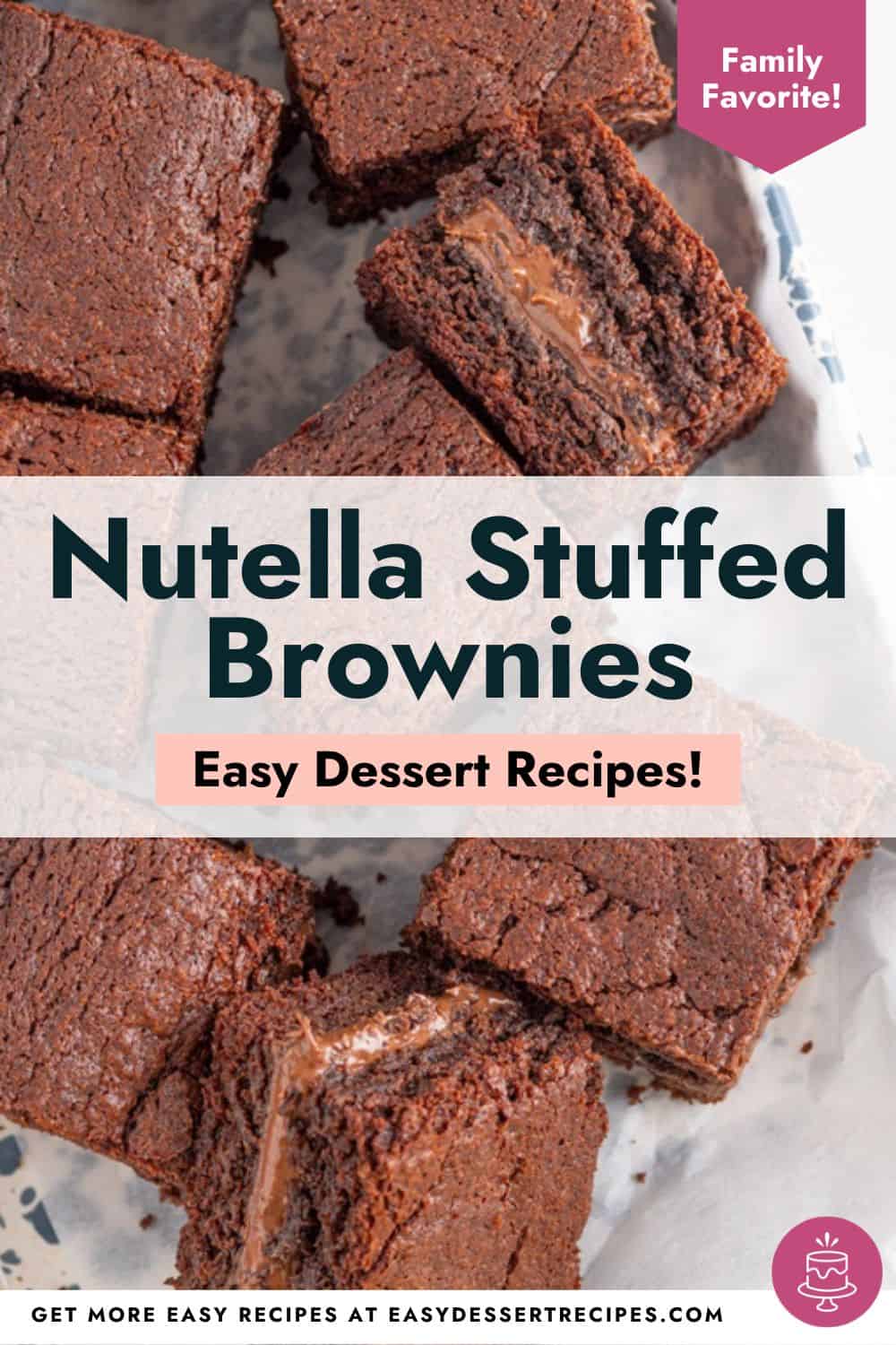 nutella stuffed brownies pinterest